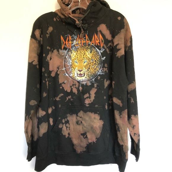 Def Leppard Pyromania Tie Dye Sweatshirt